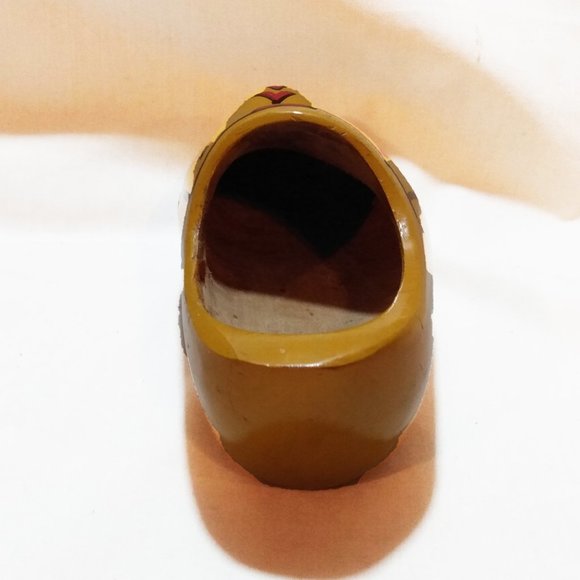 Vintage Dutch Decorative Hand Painted Wooden Clogs - Picture 9 of 16